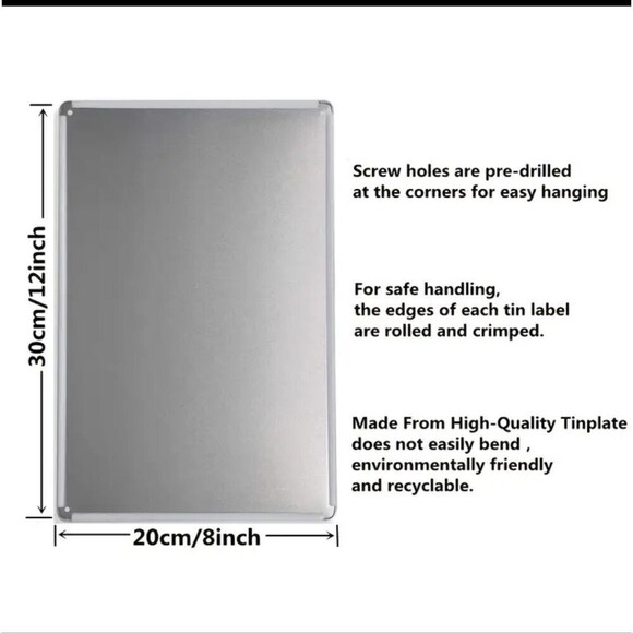 Why hello sweet cheeks the nightmare before Christmas tin wall sign - Picture 2 of 2